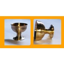 Handicraft Bell Metal Stand Bowl (Baan-bati)- 400 gm