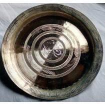 Handicraft Bell Metal Sonamukhi Plate/Dish (Kahi) - 900gm
