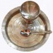 Kansa Annaprasana Set (Plate/Dish-1, Baanbati/Bowl with stand-1 and Spoon-1)